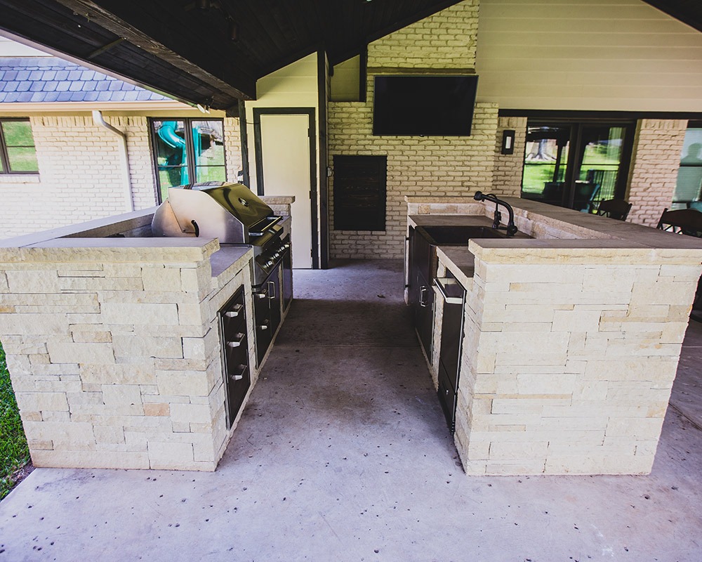 Panther City Outdoor Kitchen - Outdoor Kitchen Builder Texas
