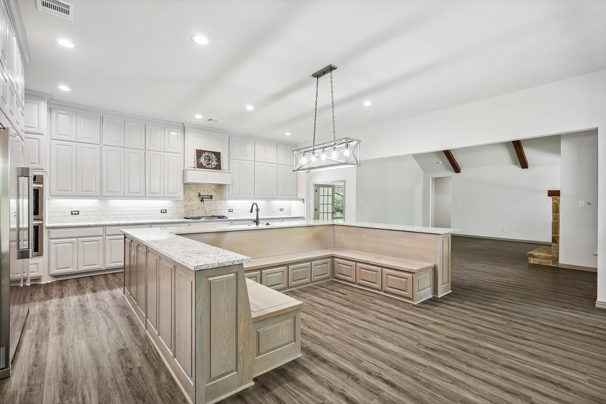 Custom Island looking toward family