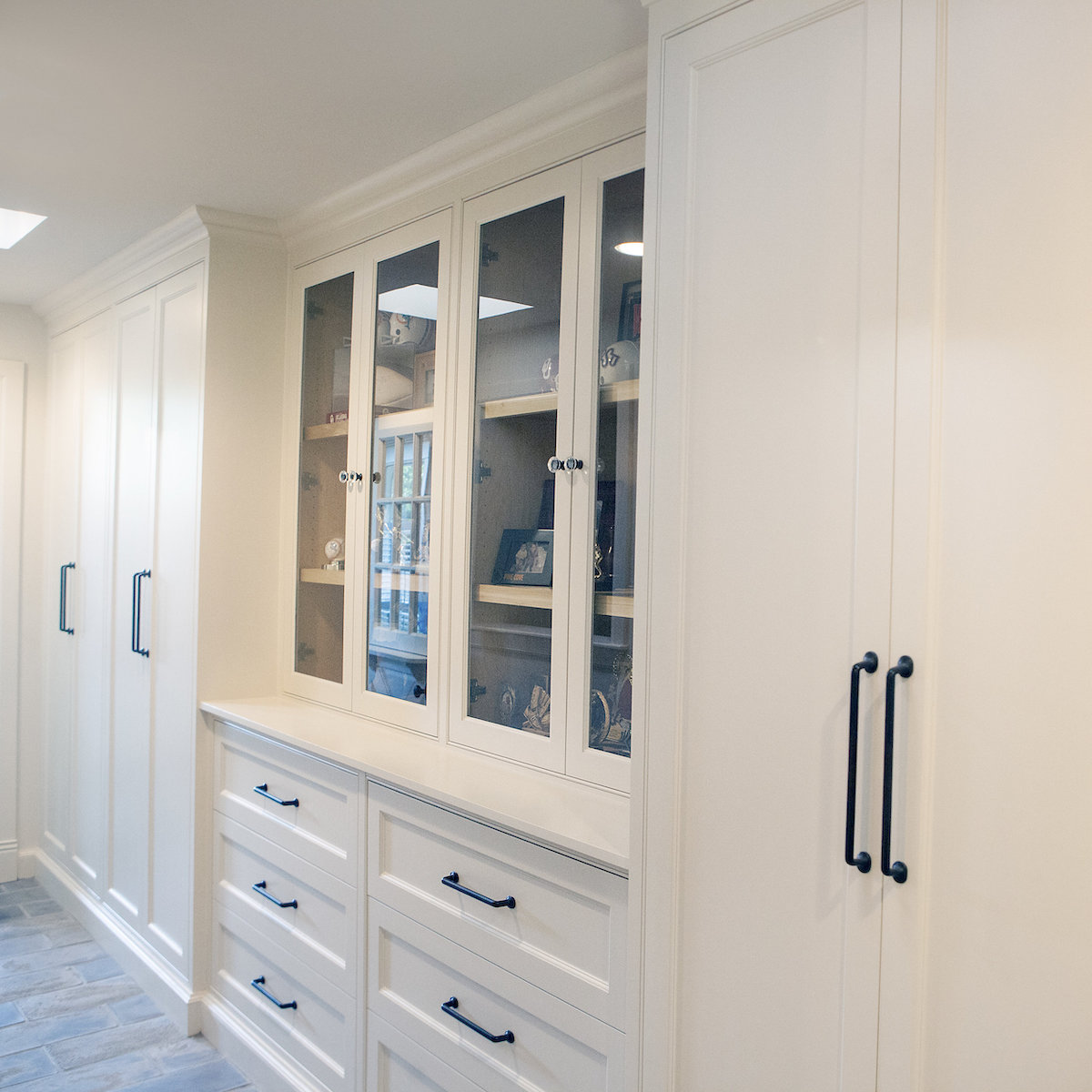 Bathroom Design (Custom Texas Homes): Custom Bath with Claw Foot Tub, Beadboard and Oak Floors