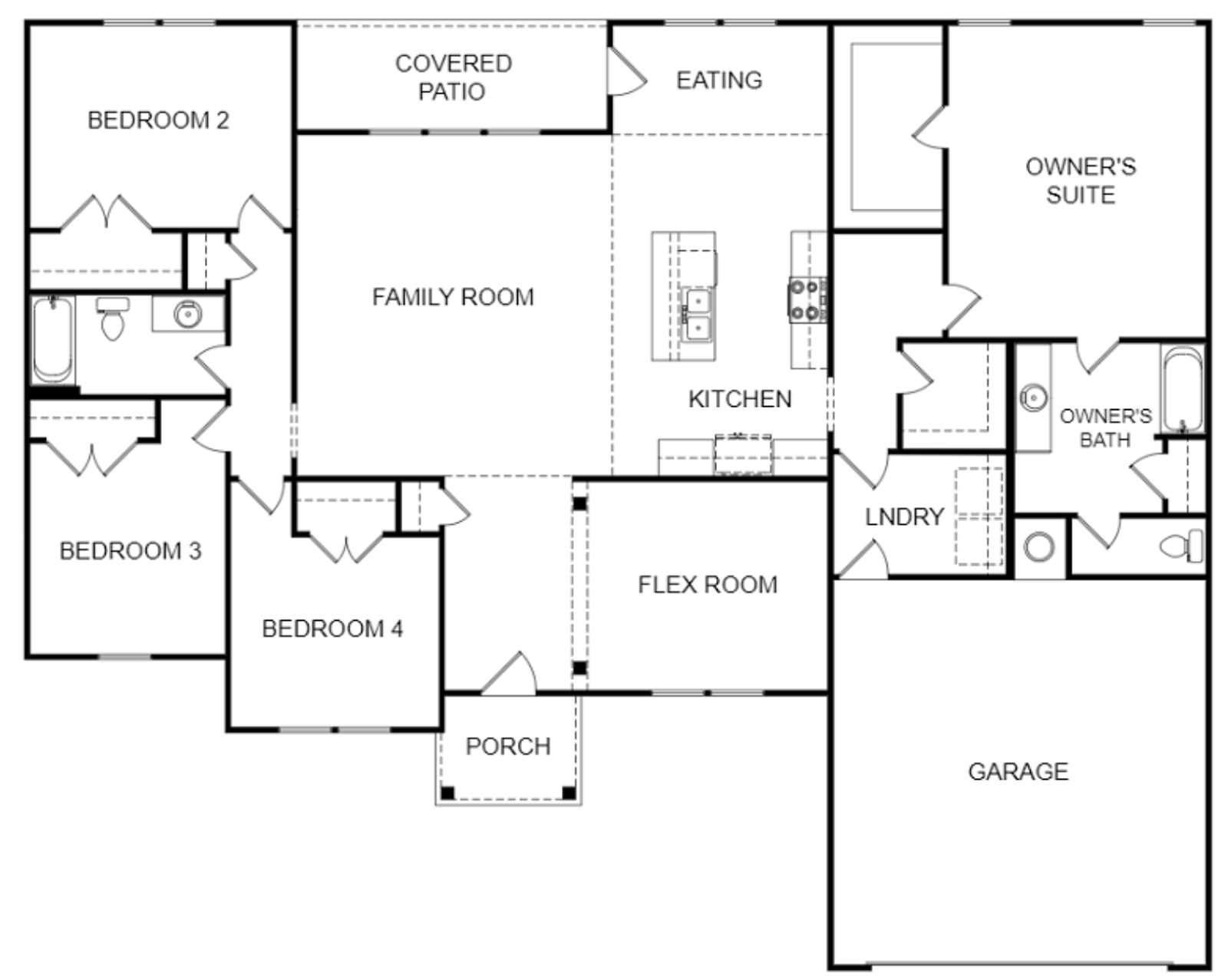 Floor Plans with Lots of Windows | Hedgefield Homes Fort Worth Texas